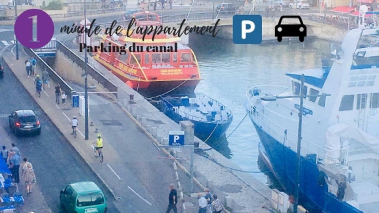 Magnifique Appart 102 M2 Au Bord De L'Eau Hyper Centre Sete Exterior photo